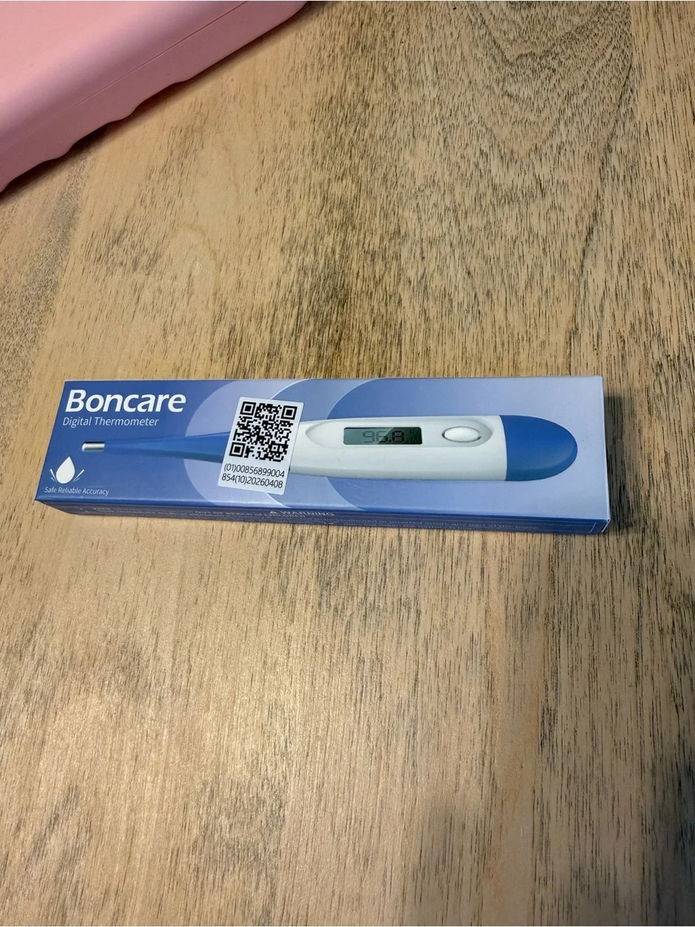 Blue & White Digital Thermometer - Accurate Readings